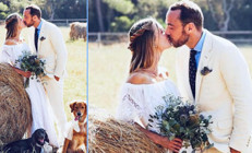 41 yıllık eski gelinlikle bir köyde evlenmişti:  Bebekli ilk yıl dönümümüz kutlu olsun canım karıcığım...