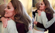 Geçtiği zorlu yolları unutmadı...  Sizinle birlikteyim demişti... Duygu yüklü kucaklaşma