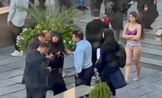 İrandaki protesto dünya gündemine oturdu: Genç kız kıyafetlerini çıkarıp iç çamaşırları ile kampüste oturdu