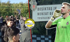 Beşiktaşlı taraftarlar tesislere gitti, futbolcularla karşı karşıya geldi