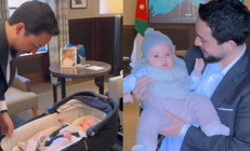 İlk kez baba oldu, sevinci bitmek bilmedi... Kızını işe bile götürdü