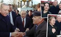 Cumhurbaşkanı Erdoğan, Sultanahmet Meydanında vatandaşların Regaip Kandilini kutladı