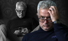 Basın toplantısı öncesi Jose Mourinhodan ilginç hareketler: Kürsü platformuna oturdu, traktörle oynadı