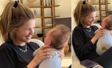 Beş yıllık evlilikte üçüncü bebek İki kızın üstüne bir de erkek geldi... İşte ünlü oyuncunun yeni torunu