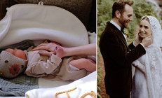 Evlendiği gün masal gibi gelin olmuştu: Ünlü çiften ilk bebek sürprizi