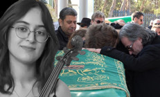 Keman sanatçısı Laçin Akyola acı veda Gözyaşlarıyla son yolculuğuna uğurlandı