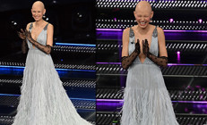 Kanserle boğuşan ünlü model sahneye çıktı… Bu ancak ayakta alkışlanır... En cesur savaşçı