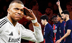 Şampiyonlar Liginde PSGden tarihi skor Mbappe şov yaptı, Manchester Cityyi sahadan sildi, Kenan Yıldız veda etti