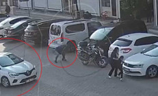 Saldırıya uğrayan kocasını tabancayla korudu