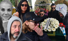 En zor görev, gözyaşlarını tutamadılar... Tanyelinin tabutunu eşi ve oğlu taşıdı