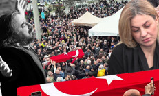 Karadeniz Kuzeyin oğlu Volkan Konakı uğurladı... Selma Konak 33 yıllık eşine son kez baktı