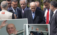 Devlet Bahçeli, Alparslan Türkeş’in kabrini ziyaret etti | Partililer karanfillerle karşıladı