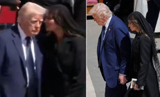 Papanın cenaze töreninde Melania Trumpın müdahalesi krizi önledi