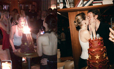 Aşkın ilk fotoğrafı iki sene sonra geldi… Doğum günü pastasının önünde öpücük