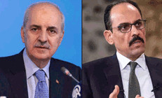 Numan Kurtulmuş ile İbrahim Kalının görüşmesi başladı