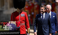 Fransa Cumhurbaşkanı Macron protokol dinlemedi, İngilizler çileden çıktı