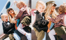 Bir gün anne olacağına bile kimse inanamazdı… Sosyetik güzel iki çocuğunu özel jetiyle gezdiriyor