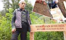 Giresunda yaptırdığı mezar dikkat çekti Vasiyetini de hazırladı: Benim mezarım örnek olsun istedim