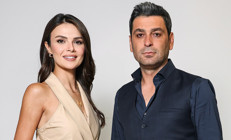 Alya ile Cihan objektiflere yakalandı...Uzak Şehir afiş çekiminden renkli anlar