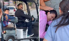 Kadıköyde 3 tekerli maganda dehşeti: Saldırdığı kadın bayıldı, çevredekileri bıçakla tehdit etti
