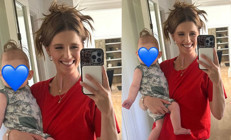 Oğlumun tatlı yüzüne bir mavi kalp... İlk doğum gününe iki ay kaldı