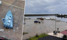 Trabzonda balıkçılar tarafından bulunmuştu: Açık denizde imha edildi İşte o anlar