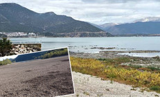 Türkiyenin 4üncü büyük gölü ikiye bölündü Bu denlisini ilk defa gördüm