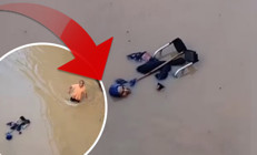 Hataydaki selde şoke eden anlar: Onlarca kişi olay yerine koştu