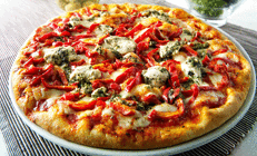 Pesto soslu kırmızı biberli pizza tarifi