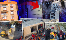 Gebzede 7 katlı bina çöktü Aynı aileden 5 kişi enkaz altında kaldı... 2 çocuğun cansız bedenine ulaşıldı