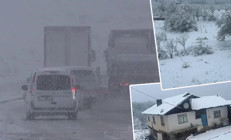 Kar yağışı başladı: Her yer beyaza büründü İstanbulun yanı başındaki ilimize de kar yağdı