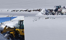 Kar kalınlığı 1 metreyi aştı: Kar küreme çalışmaları devam ediyor