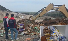 Gökçeadada bozuk gıdaların bulunduğu şarküteri mühürlendi 42 bin lira ceza uygulandı