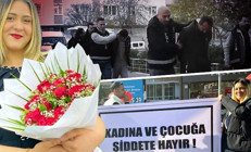 Kadına ve çocuğa şiddete hayır pankartı taşıyan Rümeysa öldürüldü