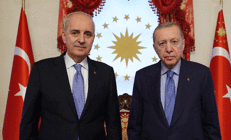 Cumhurbaşkanı Erdoğan, TBMM Başkanı Kurtulmuşu kabul etti