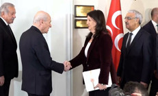 Bahçeli, DEM Parti heyeti ile bir araya geldi Buldan: İkinci aşamaya geçtiğimizi söylemek isterim