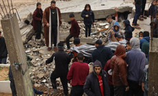 Gazzede enkaz altında kalanları arama çalışmaları başladı