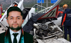 Genç avukat, feci kazada yaşamını yitirdi