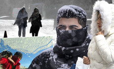 İstanbulda hava buz kesti Meteorolojiden kuvvetli ve yoğun kar uyarısı: 10 il için turuncu ve sarı kodlu alarm