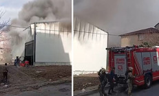 Esenyurtta depoda çıkan yangın söndürüldü
