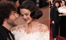 Yeni gelin kırmızı halıda: Gösterişli düğünden sonra ilk kez