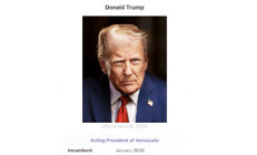 Trump kendini Venezuela Başkanı ilan etti