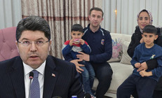 Cezaevi personeli, anne ve iki çocuğunu evinde misafir etti | Bakan Tunçtan anlamlı davranışa tebrik