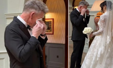 Ünlü şef kızını telli duvaklı gelin etti: Onu beyazlar içinde görünce hüngür hüngür ağladı