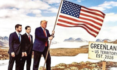 Davos öncesinde gerilim arttı… Trump sosyal medyada Grönland’a ABD bayrağı dikti