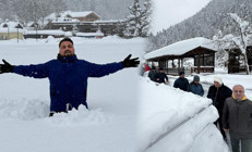 Kar kalınlığı 1 metreyi aştı Böyle bir karı hiçbir yerde bulamazsınız