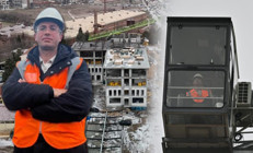 Abisinin tavsiyesiyle başladı: 35 metre yükseklikte yapıyor Makineyi kullanamadan bu işi sonlandıranlar var