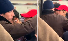 İkisinin de bankada milyonları var: Ünlü aşıklar tıklım tıklım metroda
