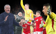 Benficadan tarihi galibiyet: Kaleci Trupin attı, Mourinho çıldırdı