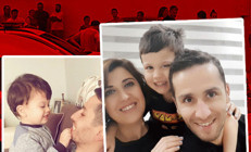 Eşini ve 9 yaşındaki oğlunu boğarak öldürüp intihar girişiminde bulunmuştu... Kanla Beni affedin yazmış